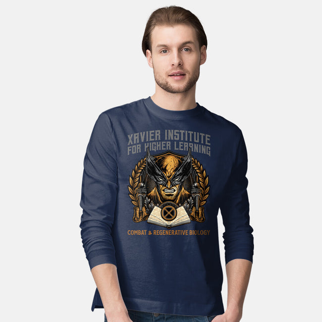 Combat And Regenerative Biology-Mens-Long Sleeved-Tee-glitchygorilla