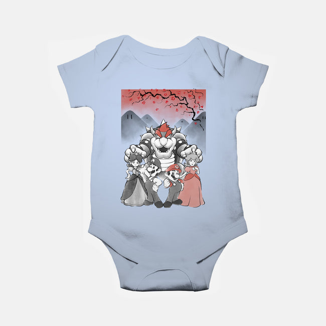 Mushroom Club Sumi-E-Baby-Basic-Onesie-Astrobot Invention