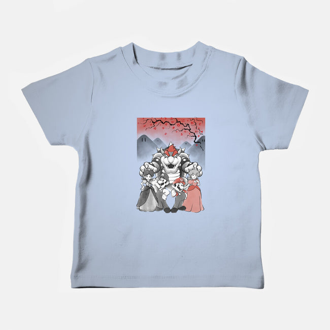 Mushroom Club Sumi-E-Baby-Basic-Tee-Astrobot Invention