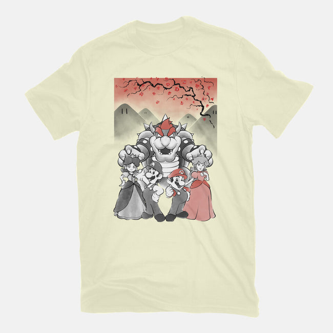 Mushroom Club Sumi-E-Mens-Premium-Tee-Astrobot Invention