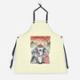 Mushroom Club Sumi-E-Unisex-Kitchen-Apron-Astrobot Invention