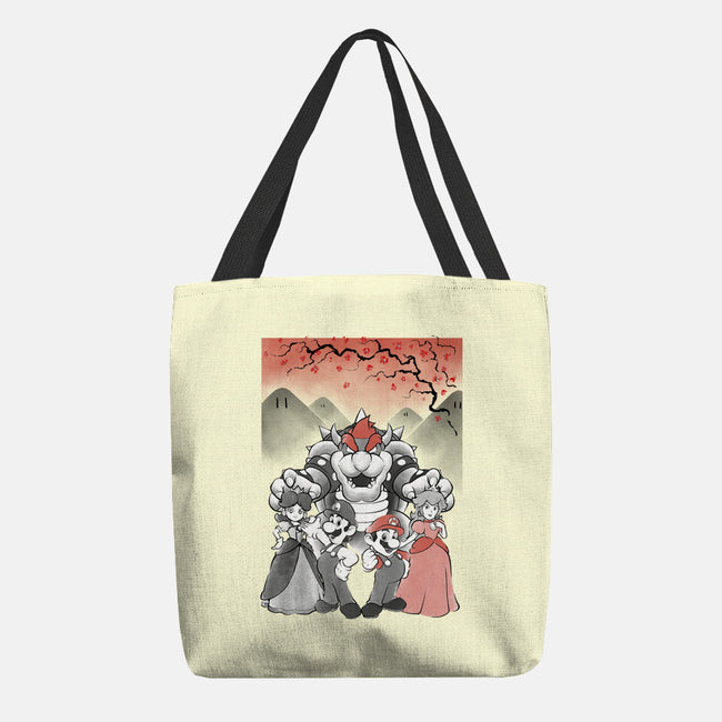 Mushroom Club Sumi-E-None-Basic Tote-Bag-Astrobot Invention