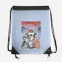 Mushroom Club Sumi-E-None-Drawstring-Bag-Astrobot Invention