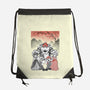 Mushroom Club Sumi-E-None-Drawstring-Bag-Astrobot Invention