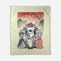 Mushroom Club Sumi-E-None-Fleece-Blanket-Astrobot Invention