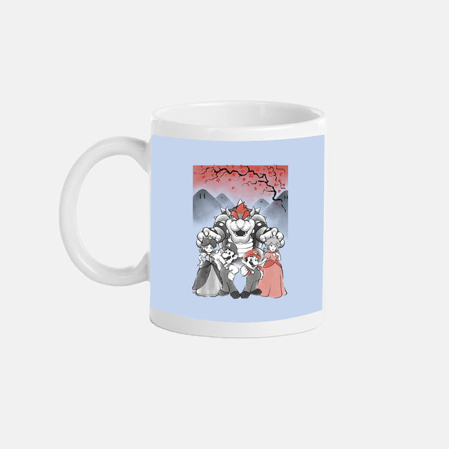 Mushroom Club Sumi-E-None-Mug-Drinkware-Astrobot Invention
