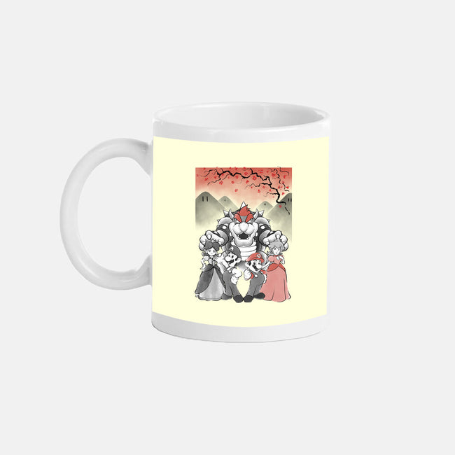 Mushroom Club Sumi-E-None-Mug-Drinkware-Astrobot Invention