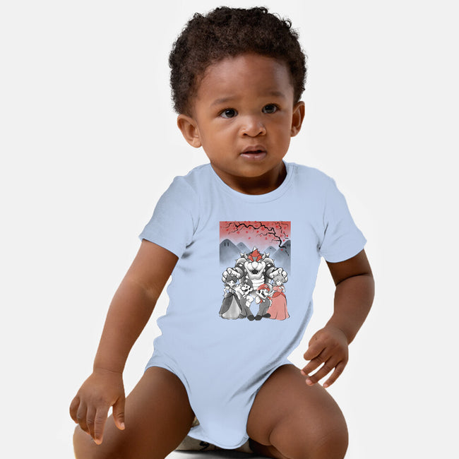 Mushroom Club Sumi-E-Baby-Basic-Onesie-Astrobot Invention
