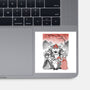 Mushroom Club Sumi-E-None-Glossy-Sticker-Astrobot Invention