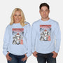 Mushroom Club Sumi-E-Unisex-Crew Neck-Sweatshirt-Astrobot Invention