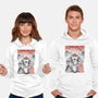 Mushroom Club Sumi-E-Unisex-Pullover-Sweatshirt-Astrobot Invention