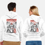 Mushroom Club Sumi-E-Unisex-Zip-Up-Sweatshirt-Astrobot Invention