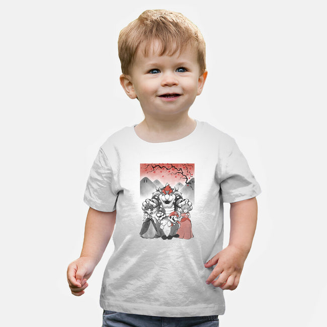 Mushroom Club Sumi-E-Baby-Basic-Tee-Astrobot Invention
