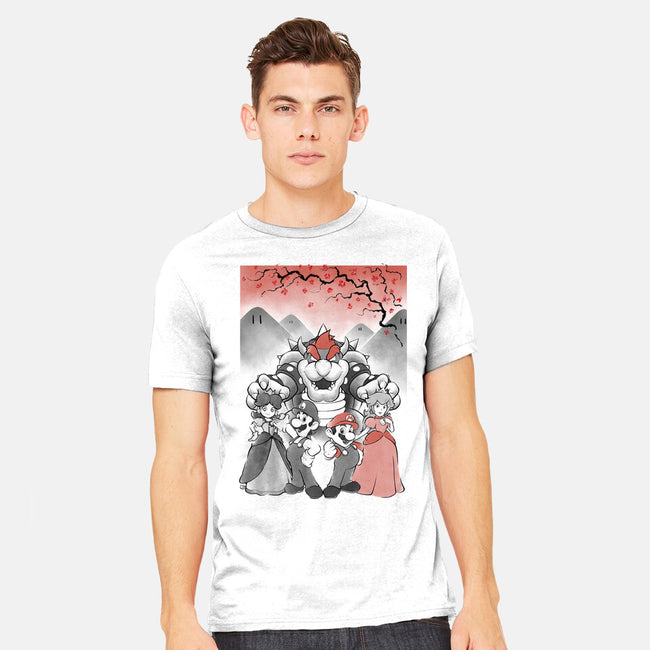 Mushroom Club Sumi-E-Mens-Heavyweight-Tee-Astrobot Invention