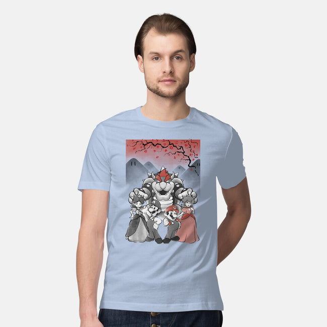 Mushroom Club Sumi-E-Mens-Premium-Tee-Astrobot Invention