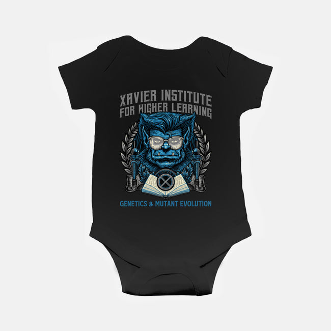 Genetics And Mutant Evolution-Baby-Basic-Onesie-glitchygorilla