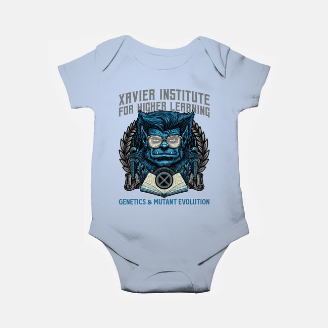 Genetics And Mutant Evolution-Baby-Basic-Onesie-glitchygorilla