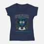 Genetics And Mutant Evolution-Womens-V-Neck-Tee-glitchygorilla