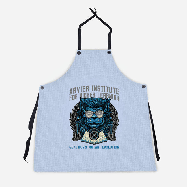 Genetics And Mutant Evolution-Unisex-Kitchen-Apron-glitchygorilla
