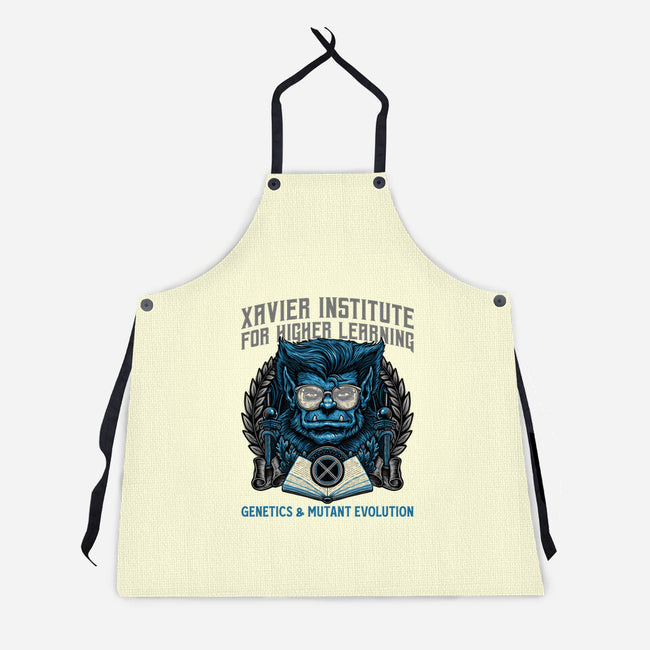 Genetics And Mutant Evolution-Unisex-Kitchen-Apron-glitchygorilla