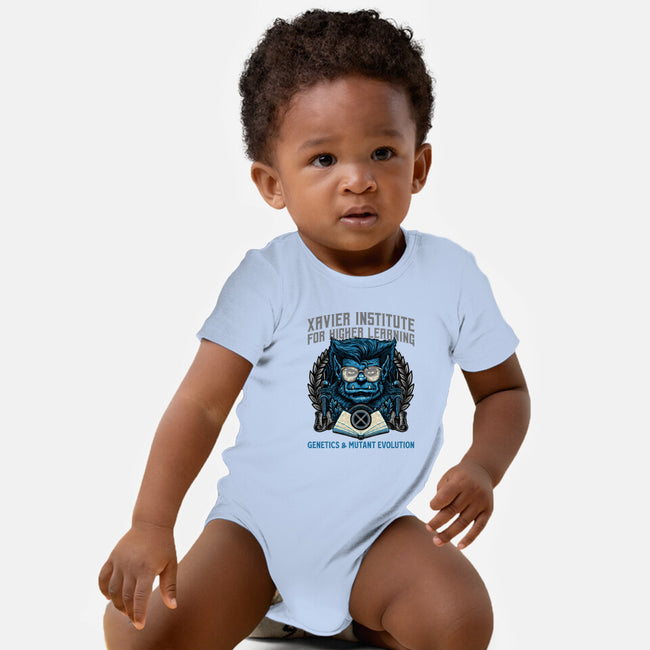 Genetics And Mutant Evolution-Baby-Basic-Onesie-glitchygorilla