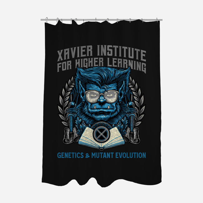 Genetics And Mutant Evolution-None-Polyester-Shower Curtain-glitchygorilla