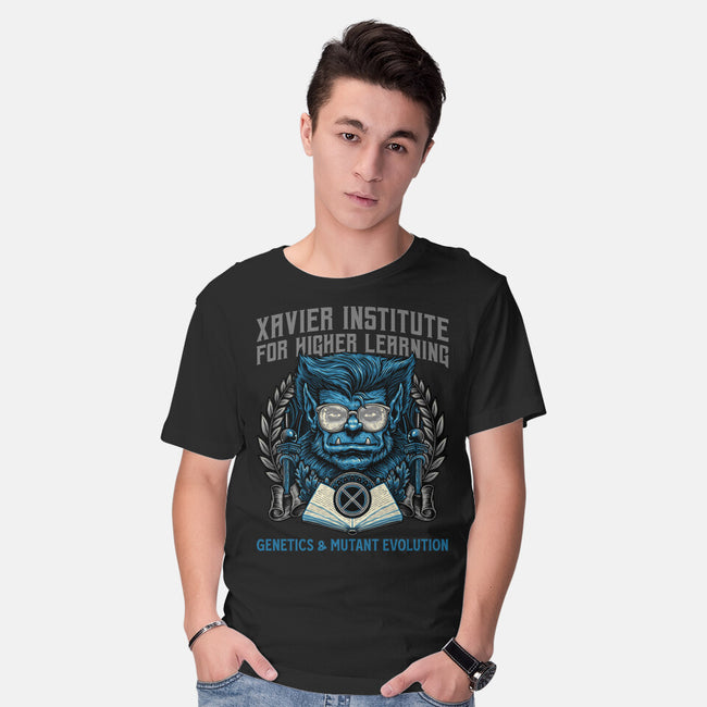 Genetics And Mutant Evolution-Mens-Basic-Tee-glitchygorilla