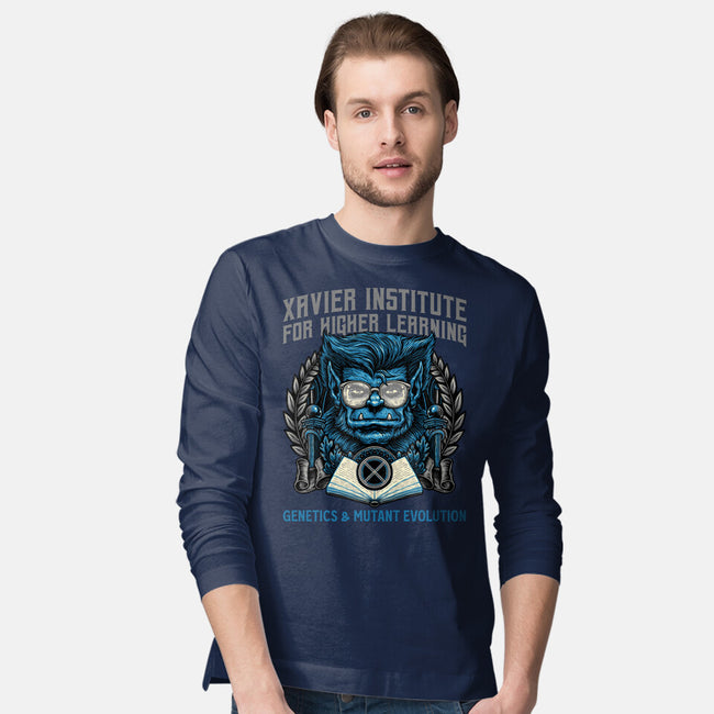 Genetics And Mutant Evolution-Mens-Long Sleeved-Tee-glitchygorilla
