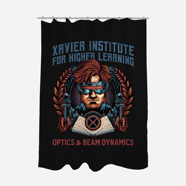 Optics And Beam Dynamics-None-Polyester-Shower Curtain-glitchygorilla