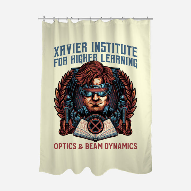 Optics And Beam Dynamics-None-Polyester-Shower Curtain-glitchygorilla