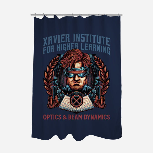 Optics And Beam Dynamics-None-Polyester-Shower Curtain-glitchygorilla