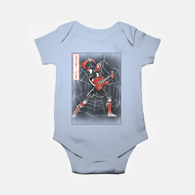 Punk Webslinger Sumi-E-Baby-Basic-Onesie-Astrobot Invention
