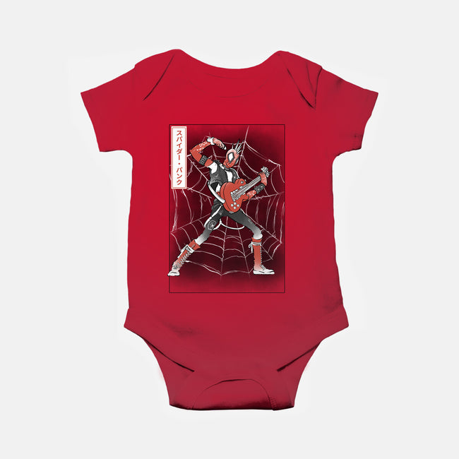 Punk Webslinger Sumi-E-Baby-Basic-Onesie-Astrobot Invention