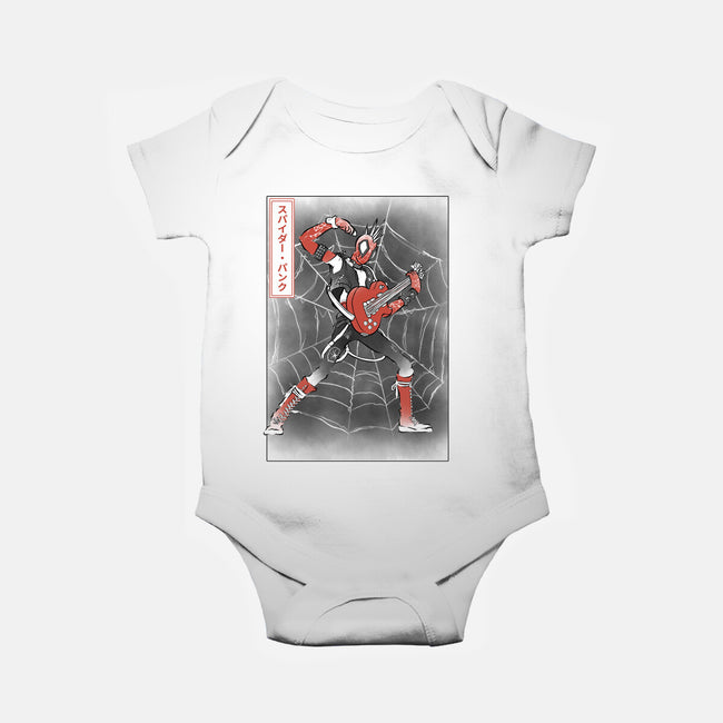 Punk Webslinger Sumi-E-Baby-Basic-Onesie-Astrobot Invention