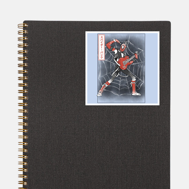 Punk Webslinger Sumi-E-None-Glossy-Sticker-Astrobot Invention