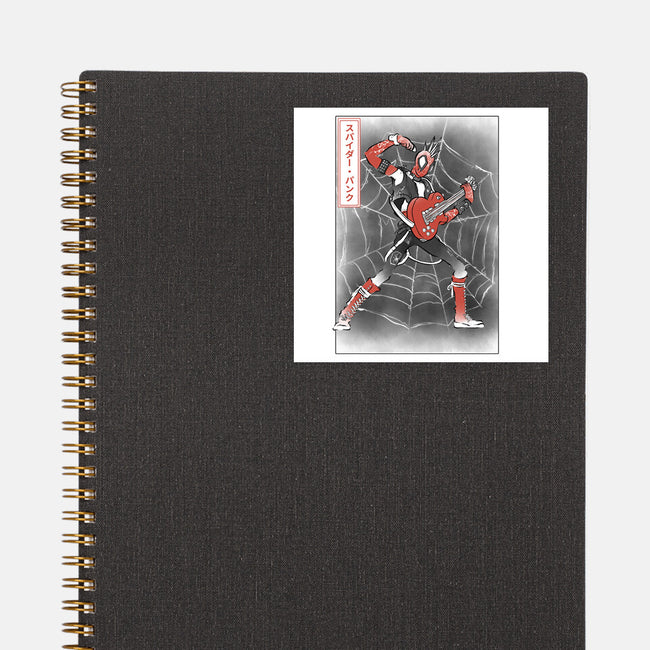 Punk Webslinger Sumi-E-None-Glossy-Sticker-Astrobot Invention