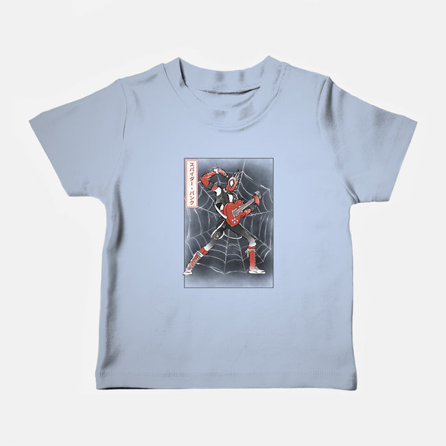 Punk Webslinger Sumi-E-Baby-Basic-Tee-Astrobot Invention