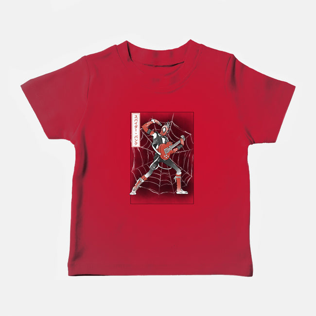Punk Webslinger Sumi-E-Baby-Basic-Tee-Astrobot Invention