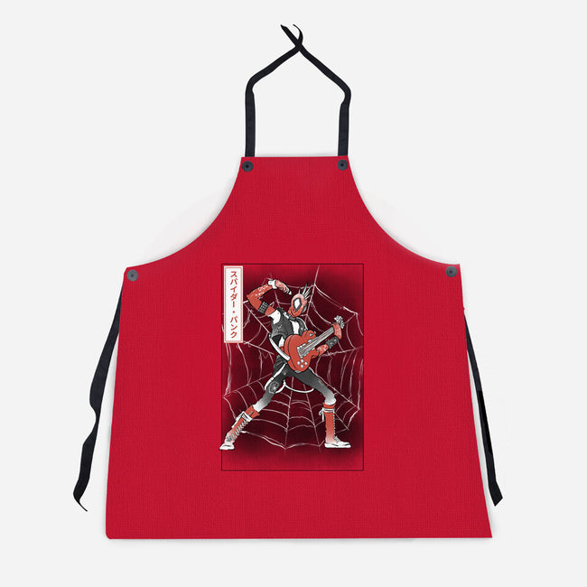 Punk Webslinger Sumi-E-Unisex-Kitchen-Apron-Astrobot Invention