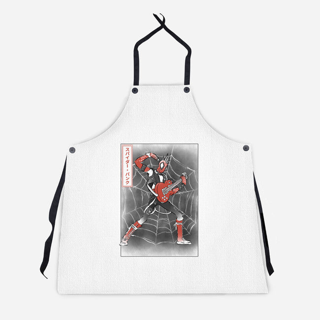 Punk Webslinger Sumi-E-Unisex-Kitchen-Apron-Astrobot Invention