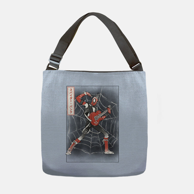 Punk Webslinger Sumi-E-None-Adjustable Tote-Bag-Astrobot Invention