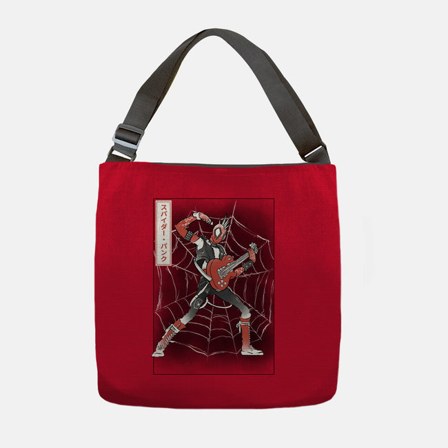 Punk Webslinger Sumi-E-None-Adjustable Tote-Bag-Astrobot Invention