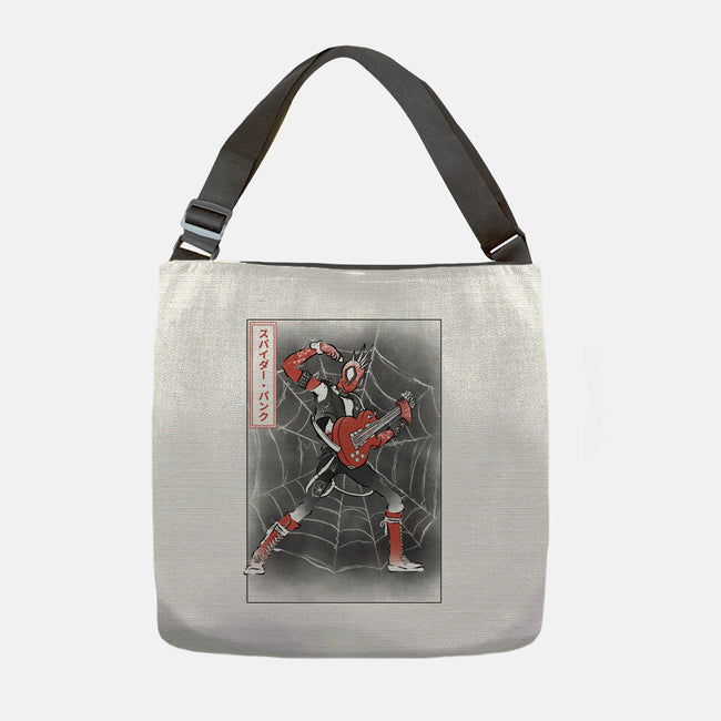 Punk Webslinger Sumi-E-None-Adjustable Tote-Bag-Astrobot Invention