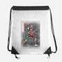 Punk Webslinger Sumi-E-None-Drawstring-Bag-Astrobot Invention