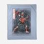 Punk Webslinger Sumi-E-None-Fleece-Blanket-Astrobot Invention