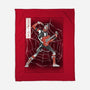 Punk Webslinger Sumi-E-None-Fleece-Blanket-Astrobot Invention