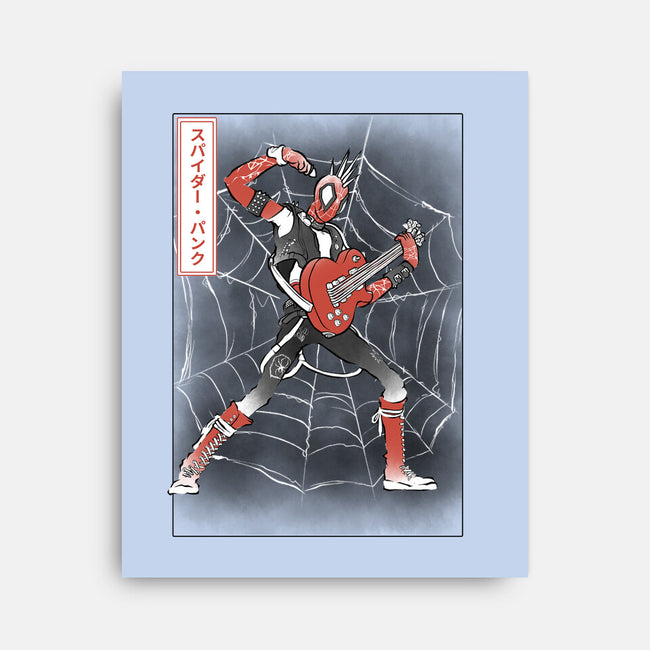 Punk Webslinger Sumi-E-None-Stretched-Canvas-Astrobot Invention
