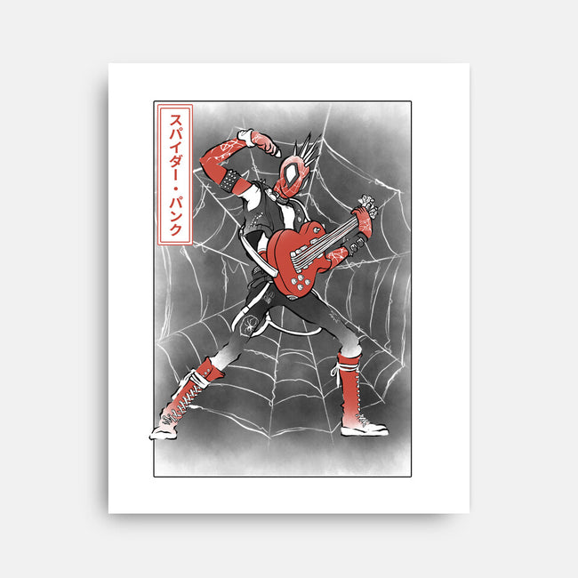 Punk Webslinger Sumi-E-None-Stretched-Canvas-Astrobot Invention