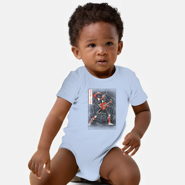 Punk Webslinger Sumi-E-Baby-Basic-Onesie-Astrobot Invention