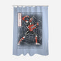 Punk Webslinger Sumi-E-None-Polyester-Shower Curtain-Astrobot Invention